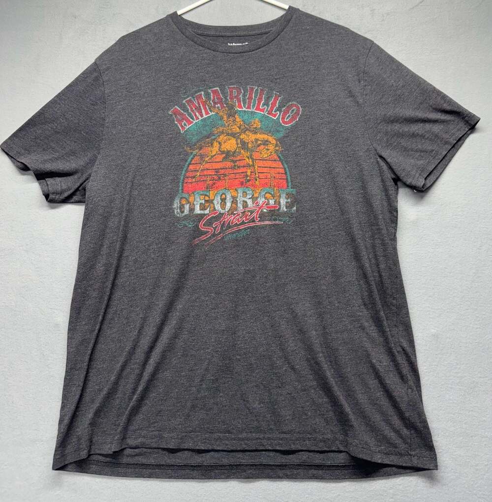 Wrangler George Strait Amarillo Rodeo Graphic T-Shirt Charcoal Heather XL
